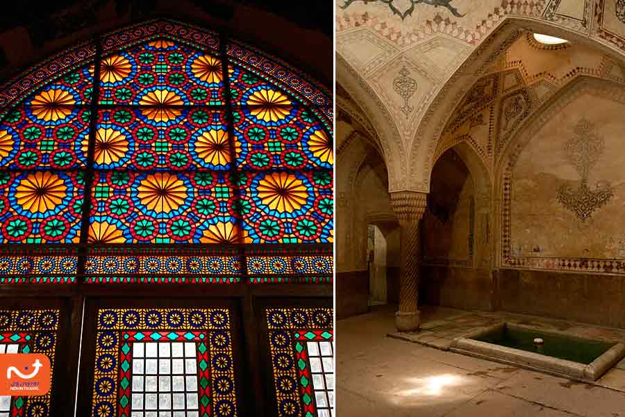 پنجره و داخل ارگ کریم خان