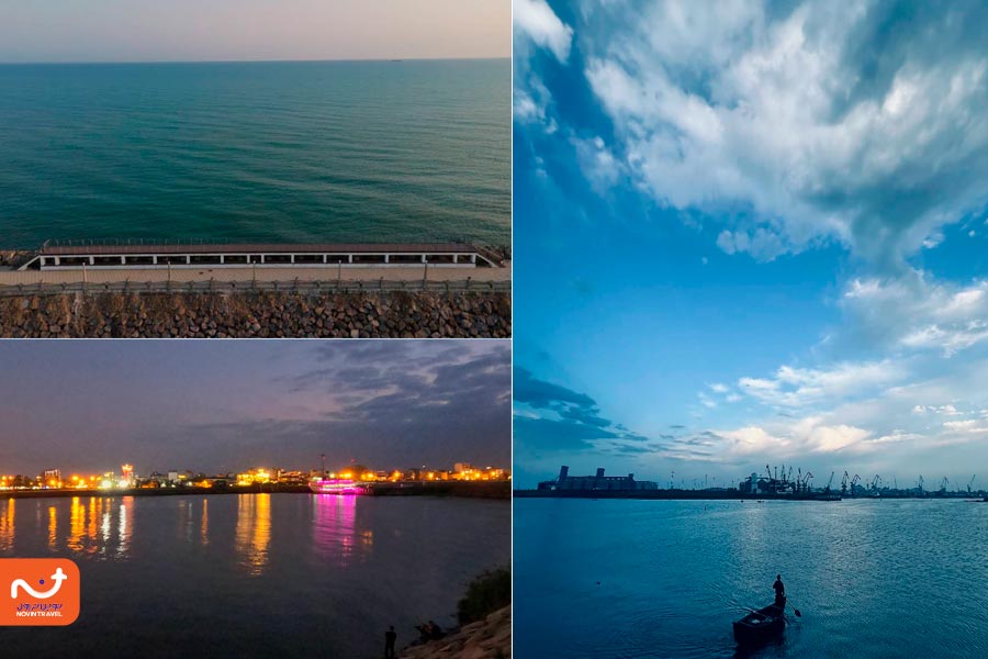 موجشکن انزلی: یکی از جاهای دیدنی بندر انزلی