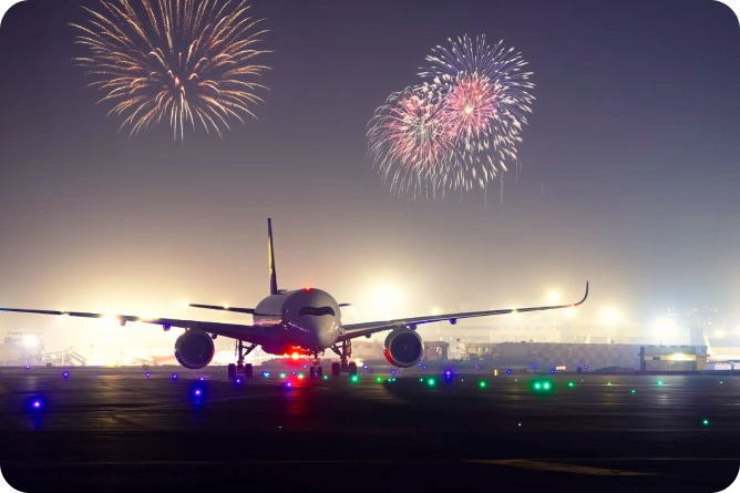 Istanbul airplane ticket illustration