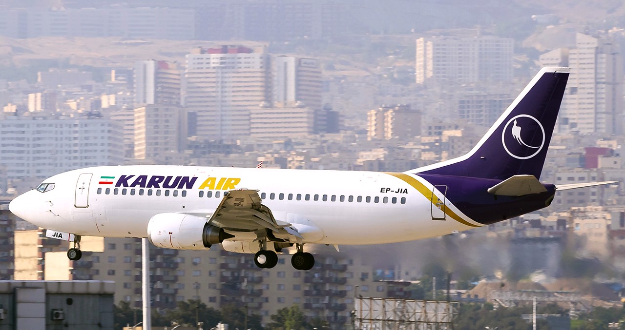 هواپیمایی کارون کارون ایر ایرلاین کارون بلیط هواپیما کارون بوئینگ 737 کارون هواپیماهای کارون