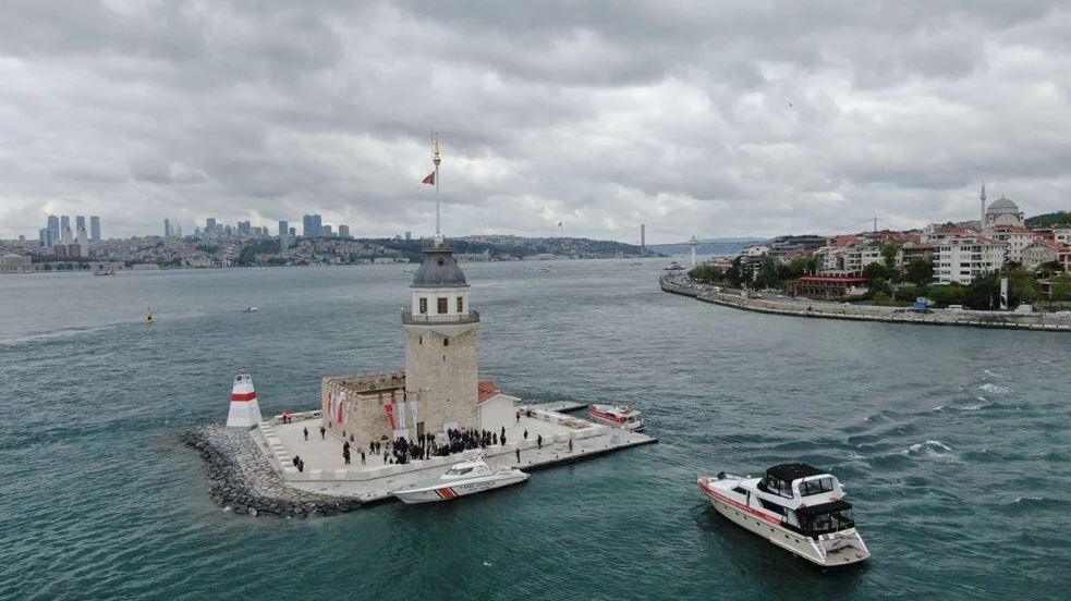 برج دختر استانبول ترکیه دیدنی های ترکیه جاذبه های گردشگری استانبول بلیط هواپیما استانبول تور استانبول نوین تراول برج دختر کیز کولسی کیزکولسی