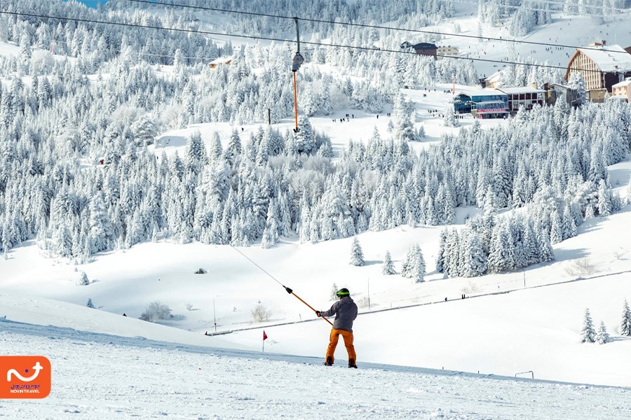 پیست اسکی اولوداغ روی بلندترین کوه منطقه مرمره واقع است