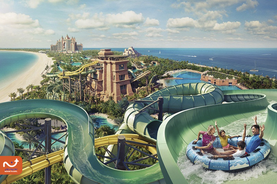 سرسرهها و مسیرهای هیجانانگیز آبی در پارک آبی وایلد وادی دبی