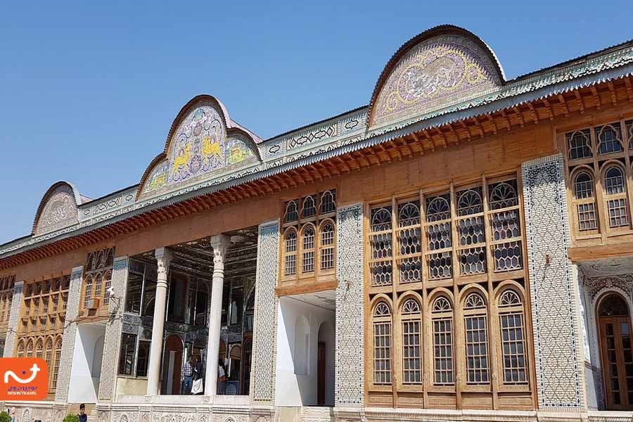 نمای عمارت باغ ارم شیراز