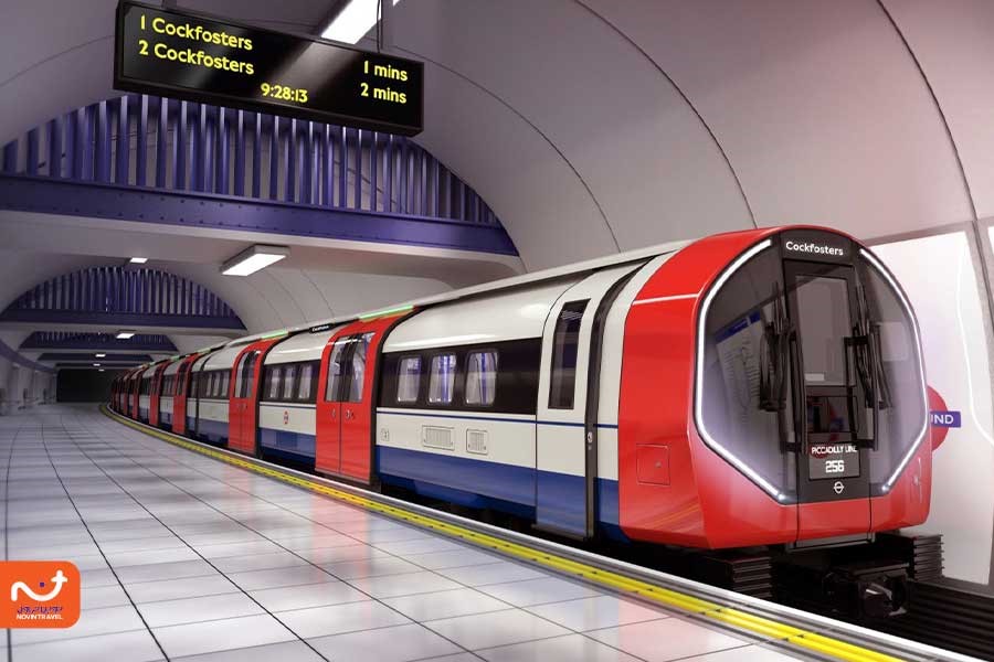 نمایی از ایستگاه مترو در لندن