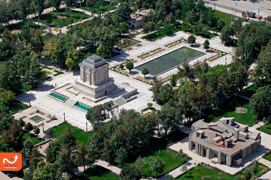 تصویر هوایی از آرامگاه فردوسی