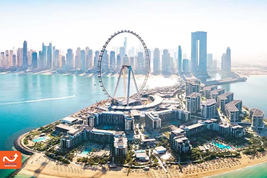 جزیره بلوواتر یکی از جاذبه‌های جدید دبی است که فاصله زیادی از بازار مرشد ندارد.