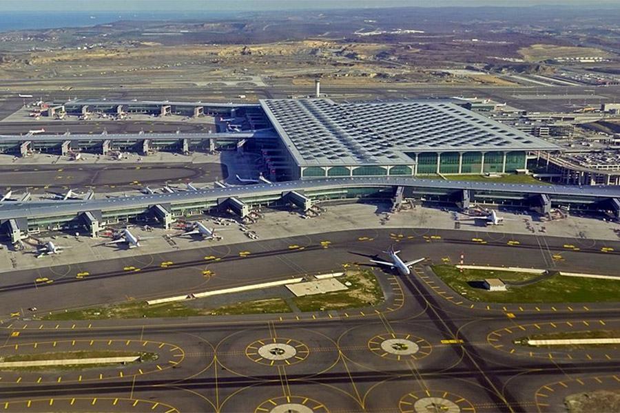 تصویری از فرودگاه استانبول با وسعت و امکانات بی‌نظیر