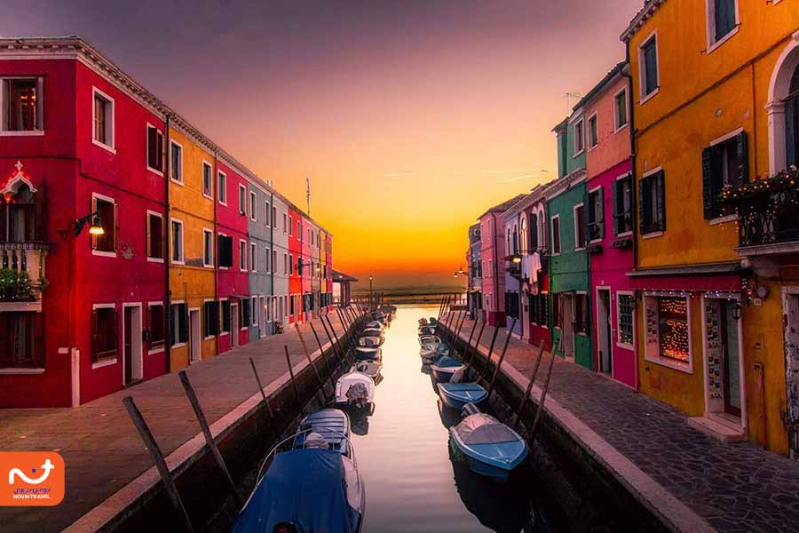 جزیره بورانو از جاهای دیدنی ونیز