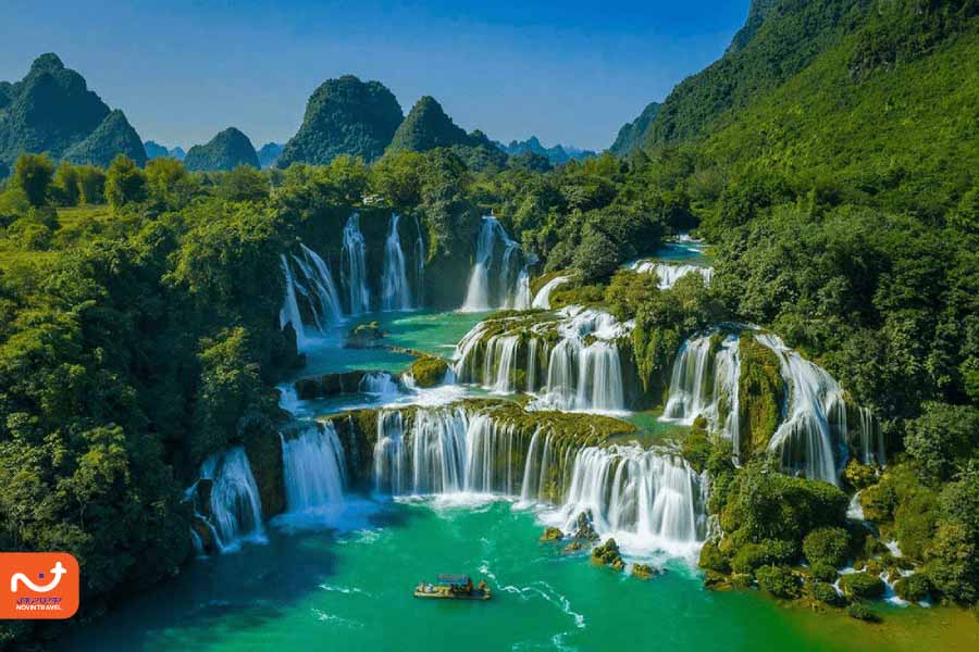 بزرگترین آبشار ویتنام در مرز با چین