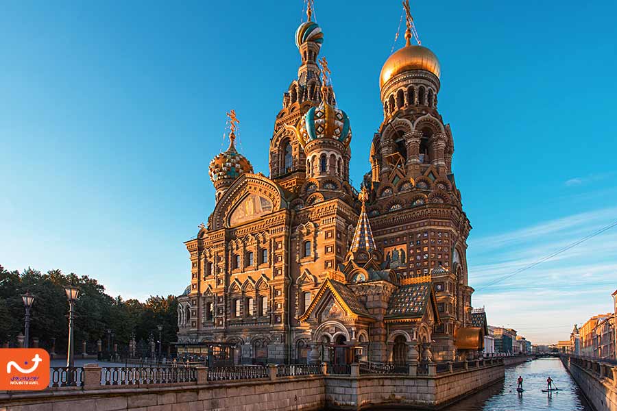 نمایی از کلیسای ناجی در خون در سنت پترزبورگ