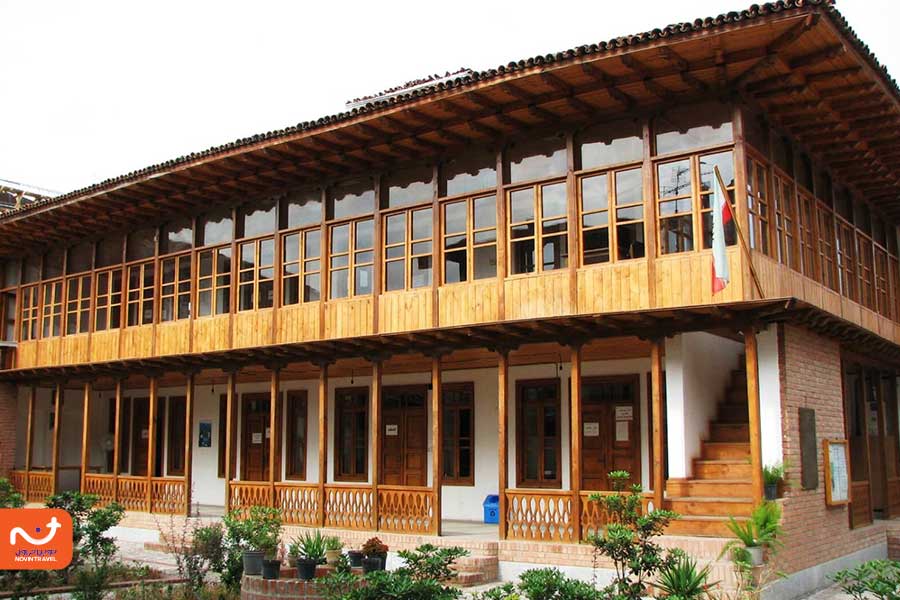 نمایی از خانه میرزا کوچک‌خان جنگلی در رشت، استان گیلان، ایران