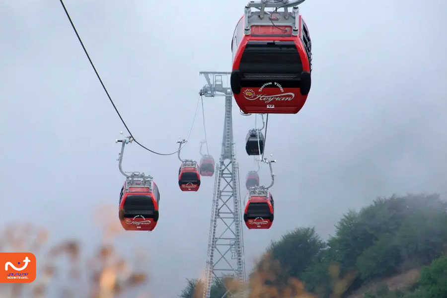 نمایی از تلهکابینهای حیران، ایران