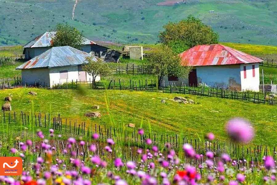 نمایی از ییلاق سوباتان گیلان در ایران