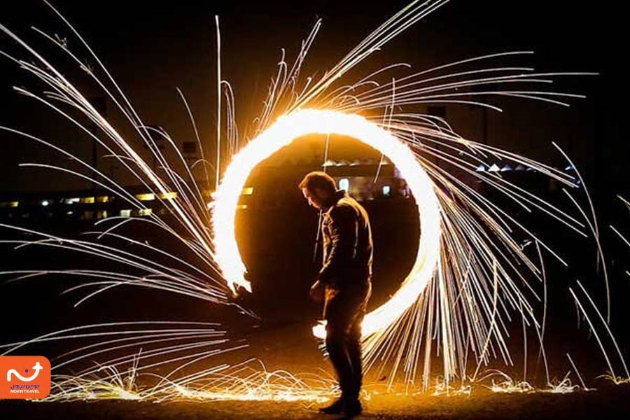 آتش بازی عجیب در پارک و چهارشنبه سوری