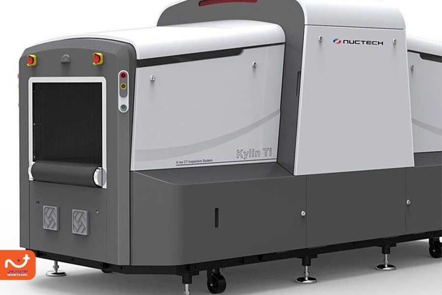 دستگاه هایی در فرودگاه که چمدان را بازرسی می کنند