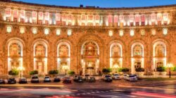 نمایی زیبا از میدان جمهوری ارمنستان.