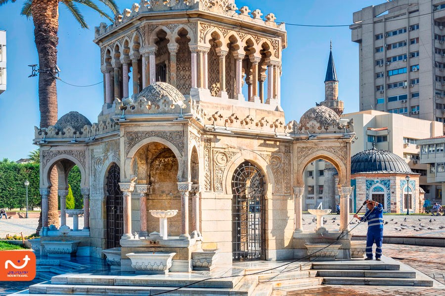 برج ساعت ازمیر از نمای نزدیک