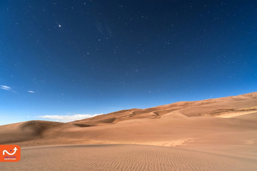 کویر مصر اصفهان در شب بسیار تماشایی است.