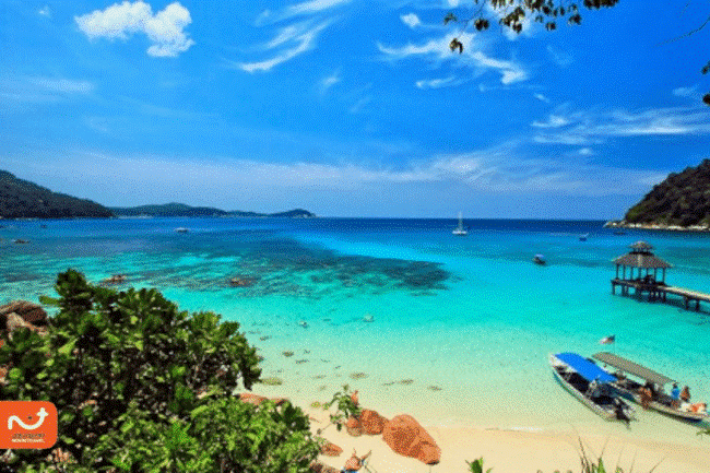 دریای زیبای جزیره لنکاوی مالزی