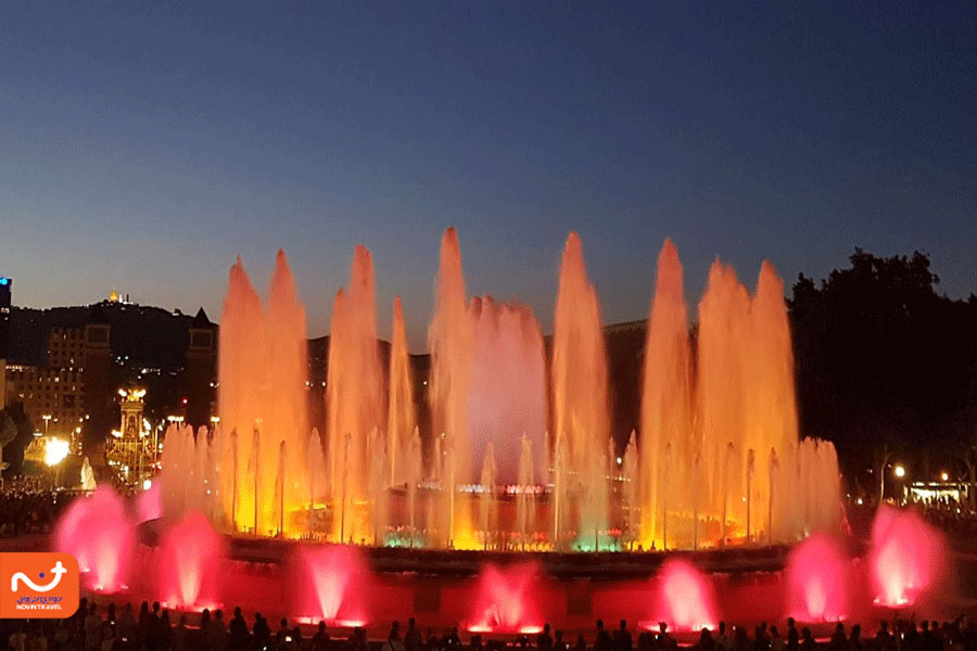 فواره جادویی مونت‌جوئیک از جاهای دیدنی بارسلونا
