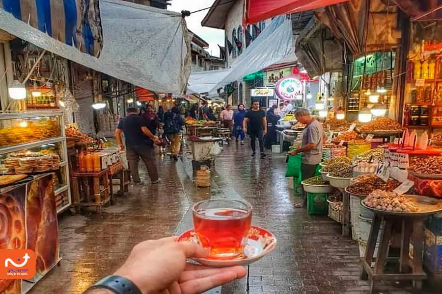 عکس بازار رشت