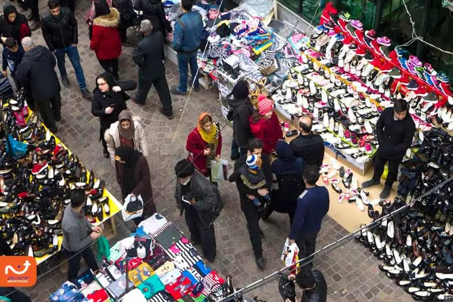 عکس بازار رشت از نمای بالا