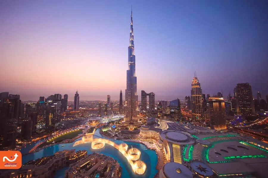 برج خلیفه از جاهای دیدنی دبی نزدیک مترو