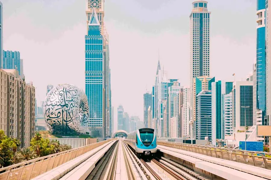 جاهای دیدنی دبی با مترو