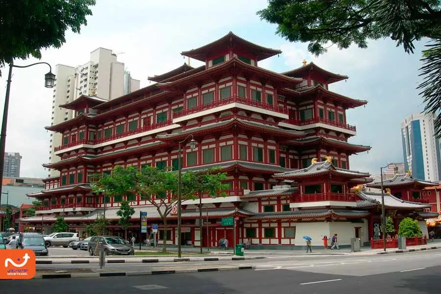 معبد دندان بودا از جاهای دیدنی سنگاپور